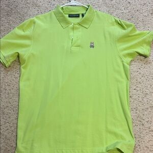 Psycho Bunny Men's Lime Polo Shirt size 7 polo worn once